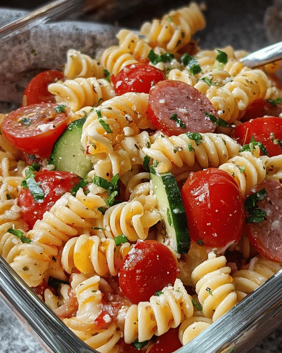 High Protein Italian Pasta Salad