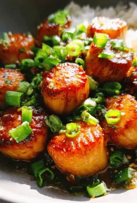 Honey Garlic Butter Scallops