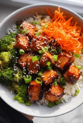 Honey Glazed Salmon Bowls (Quick & Easy!)