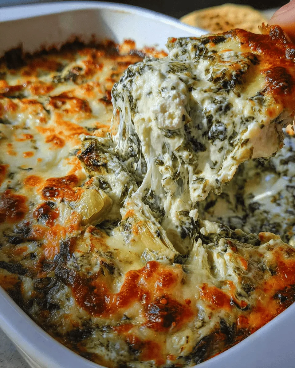 Hot Spinach Artichoke Dip Recipe