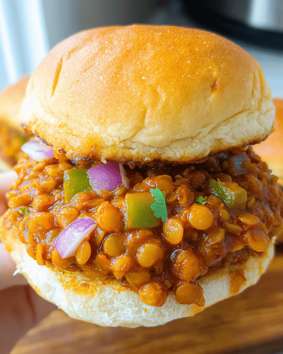 Instant Pot Lentil Sloppy Joes
