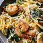 Lemon Garlic Parmesan Shrimp Pasta