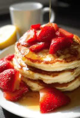 Lemon Greek Yogurt Pancakes