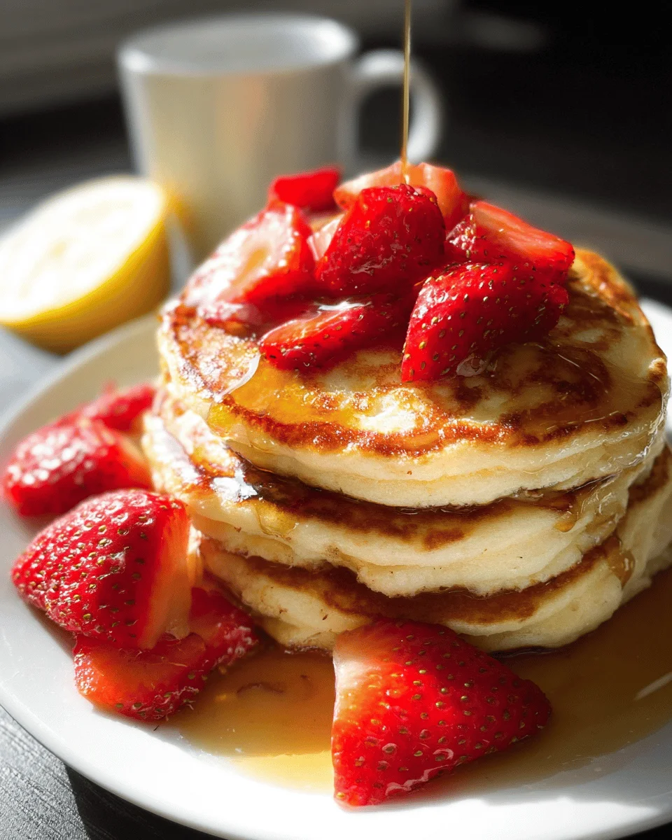 Lemon Greek Yogurt Pancakes