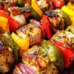 Lemon Pepper Chicken Kabobs