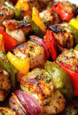 Lemon Pepper Chicken Kabobs
