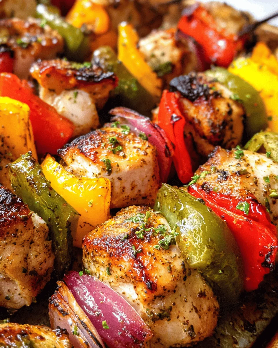 Lemon Pepper Chicken Kabobs