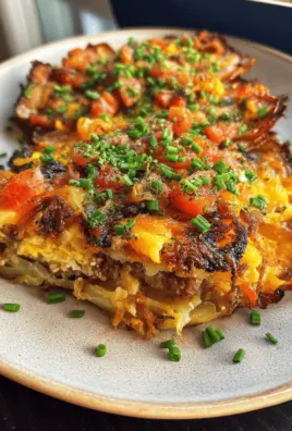 Loaded Potato Skin Breakfast Casserole – Easy, Cheesy, and Perfect for Brunch