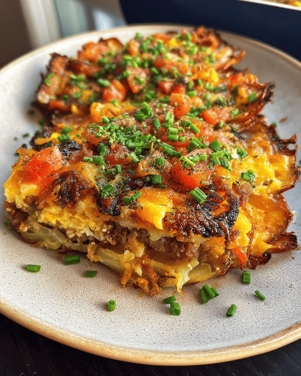 Loaded Potato Skin Breakfast Casserole – Easy, Cheesy, and Perfect for Brunch