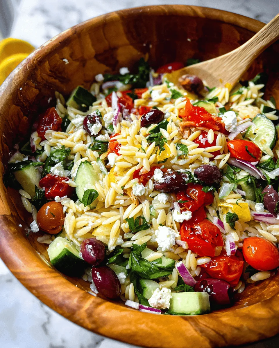 Mediterranean Orzo Salad Recipe