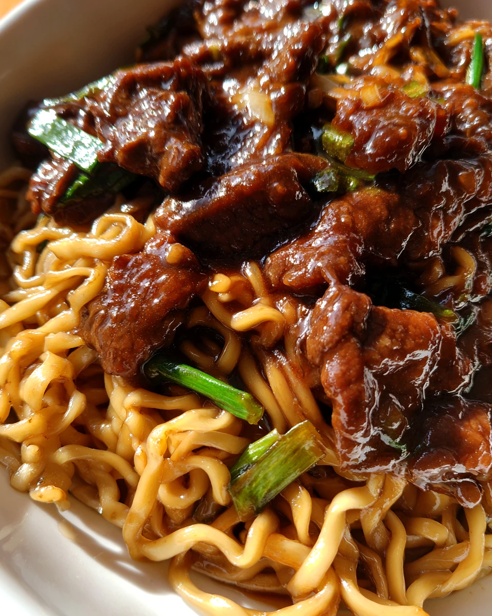 Mongolian Beef Noodles