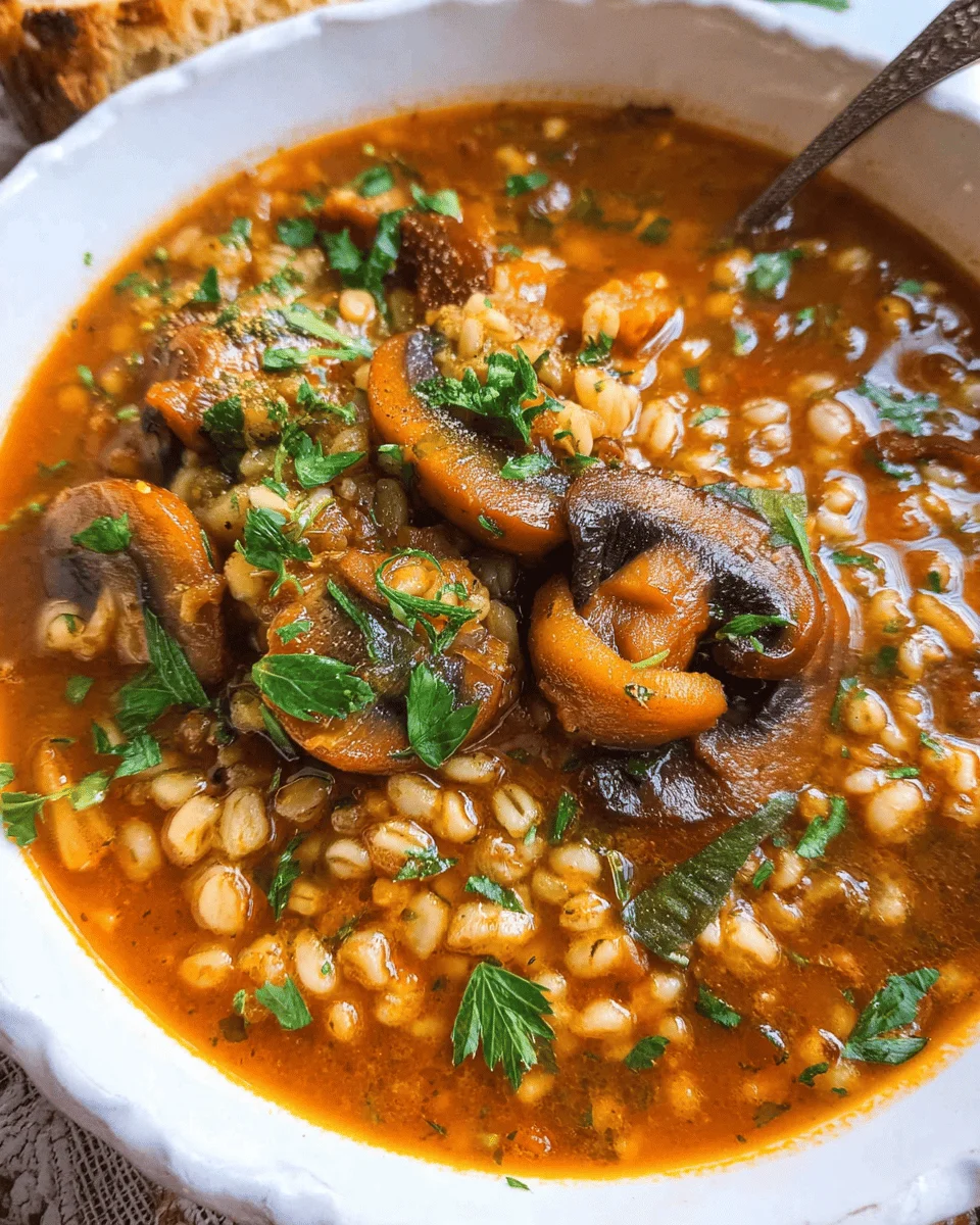 Mushroom Barley Soup