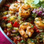 One Pot Sticky Honey Lime Shrimp