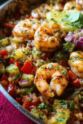 One Pot Sticky Honey Lime Shrimp