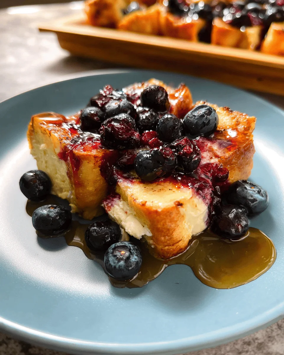 Overnight Blueberry French Toast
