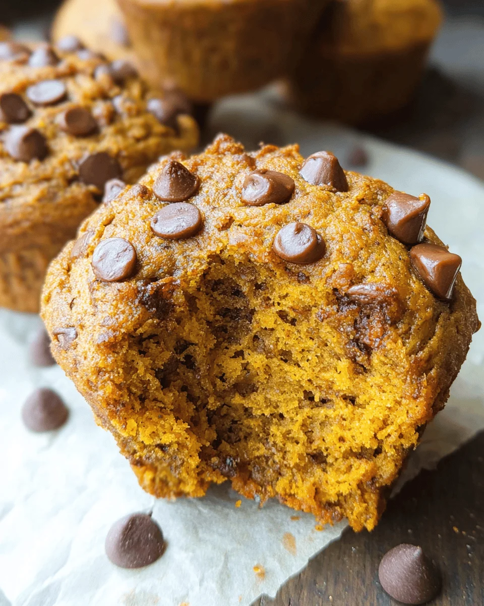 Pumpkin Chocolate Chip Muffins