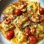 Ravioli in Crayfish Tomato Sauce