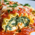 Spinach Lasagna Roll Ups