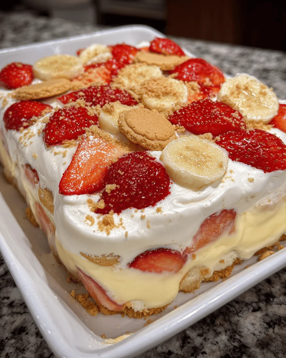 Strawberry Banana Pudding