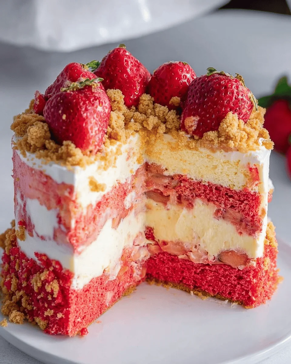 Strawberry Crunch Cake Recipe