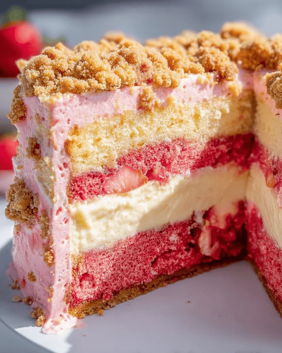 Strawberry Crunch Cake Recipe