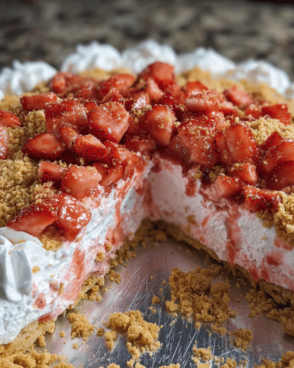 Strawberry Crunch Pie