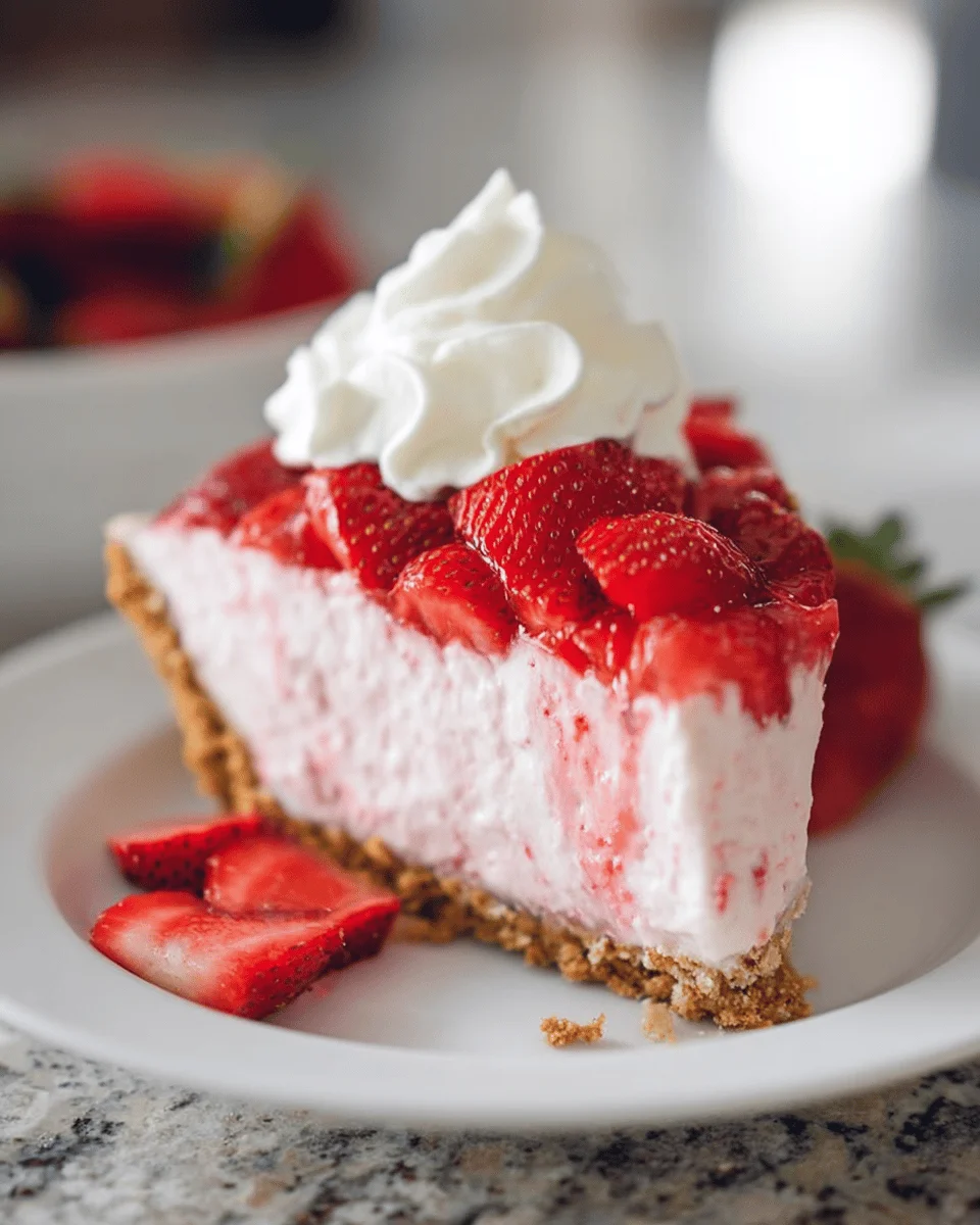 Strawberry Icebox Pie