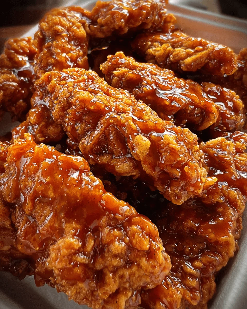 Super Crispy Honey BBQ Fried Chicken Tenders