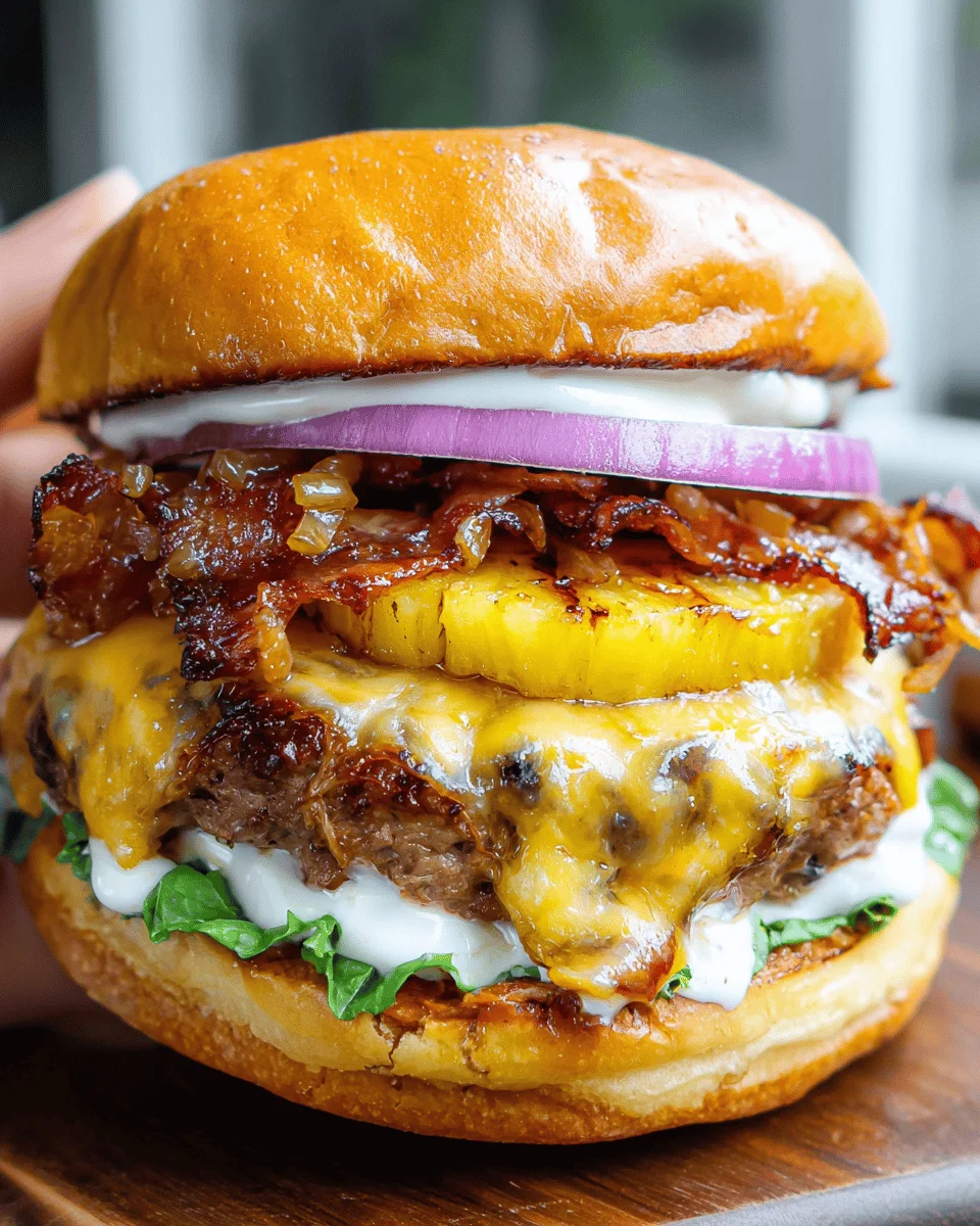 Teriyaki Pina Colada Burger