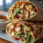 Thai Peanut Chicken Wraps