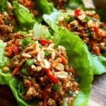 Thai Peanut Turkey Lettuce Wraps