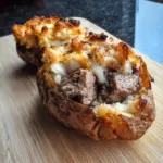 Ultimate Cheesesteak Baked Potatoes