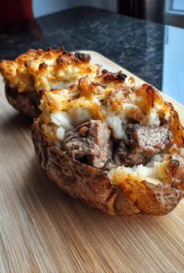 Ultimate Cheesesteak Baked Potatoes