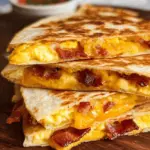 turkey bacon Egg and Cheese Breakfast Quesadillas