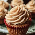 Apple Cider Cupcakes with Spiced Buttercream Frosting (gluten-free, whole grain)