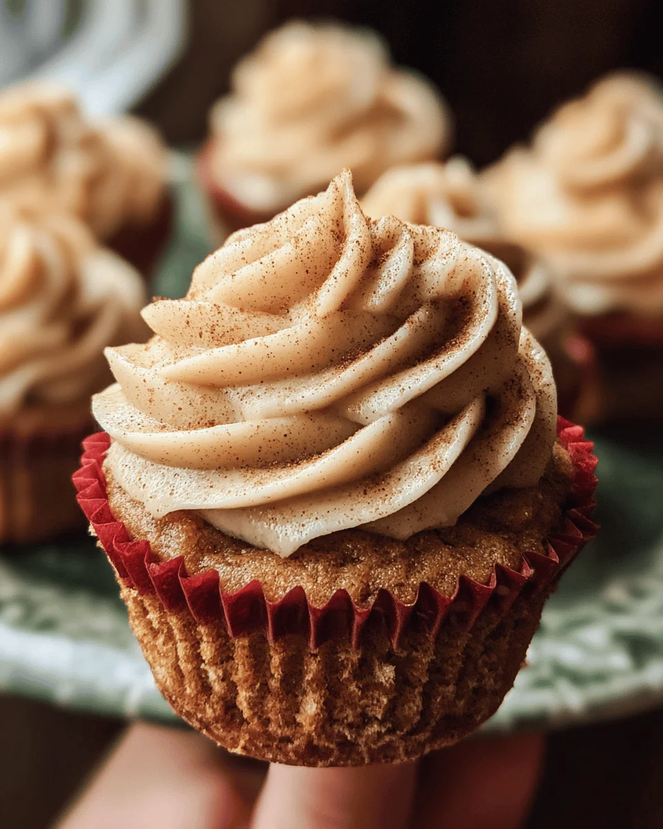 Apple Cider Cupcakes with Spiced Buttercream Frosting (gluten-free, whole grain)