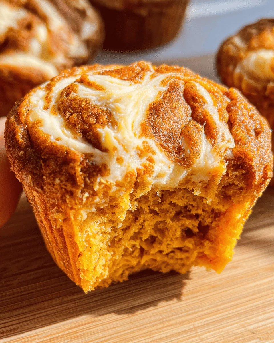 Best Swirled Pumpkin Cream Cheese Muffins
