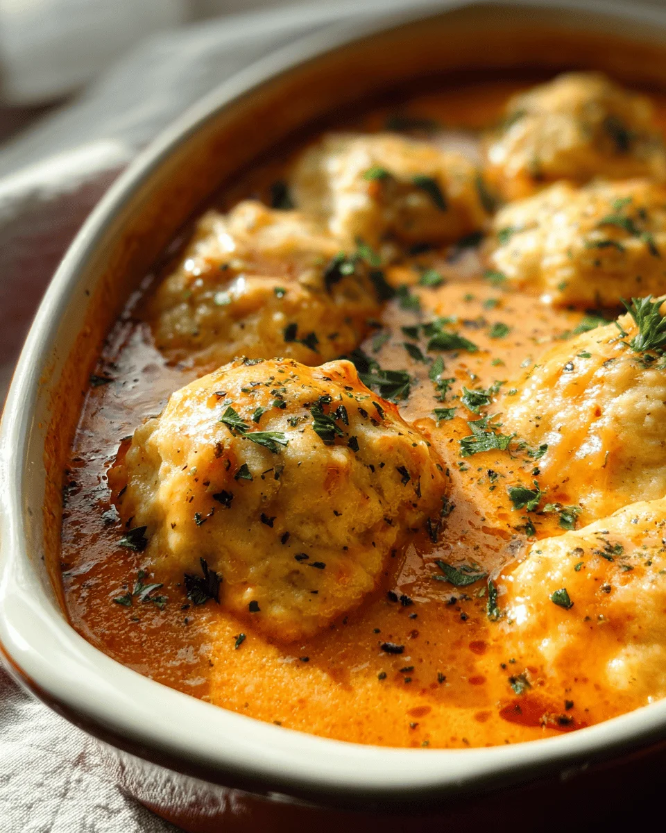 Best Tomato Soup with Cheddar Bay Dumplings