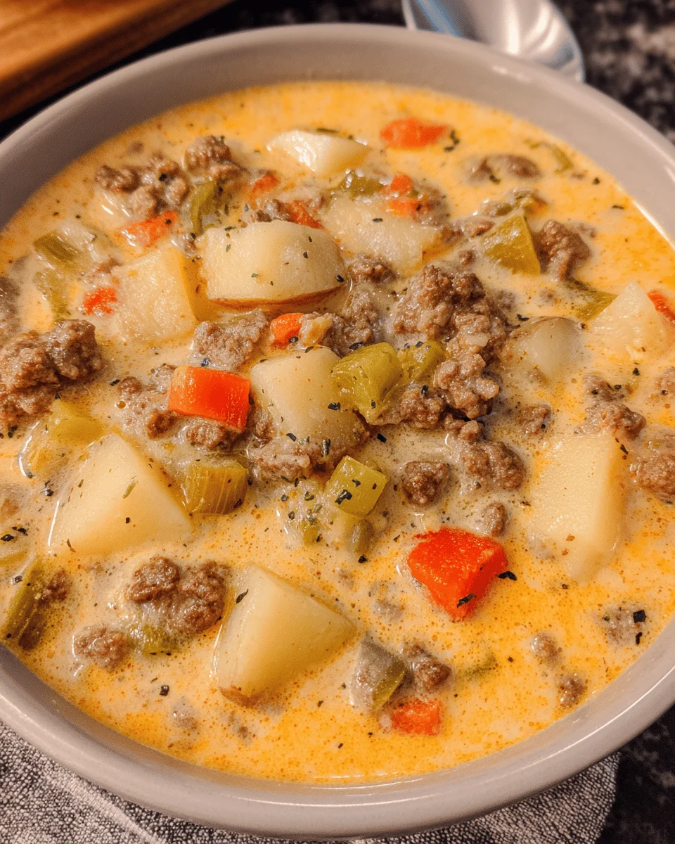 Cheeseburger Soup