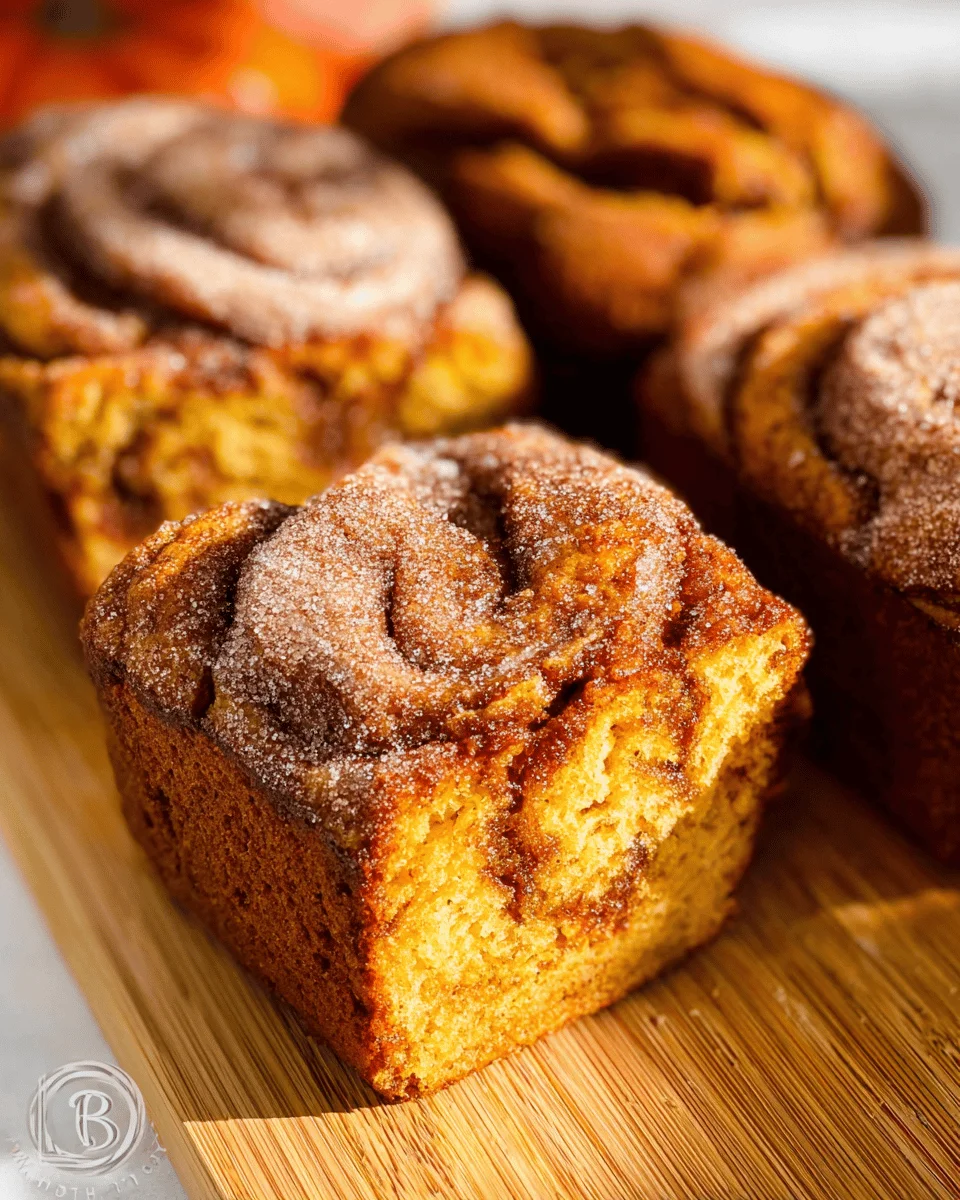 Cinnamon Swirl Pumpkin Bread Mini Loaves