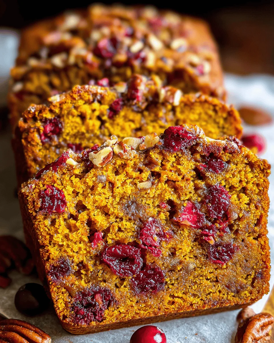 Cranberry Pecan Pumpkin Bread