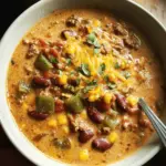 Creamy Beef Taco Soup