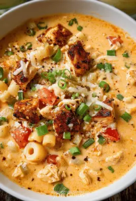 Creamy Cajun Chicken Pasta Soup