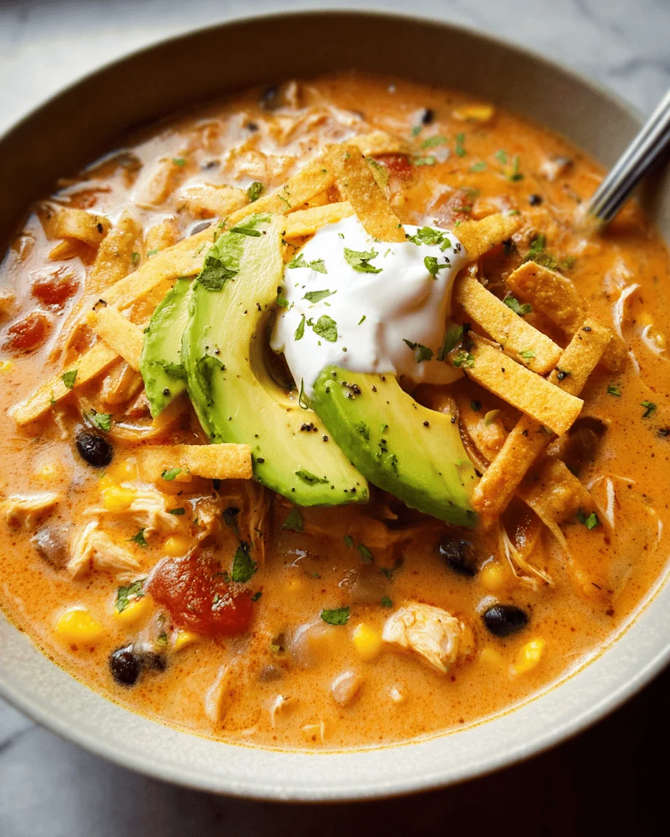 Creamy Chicken Tortilla Soup