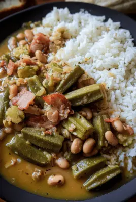 Crockpot Speckled Butter Beans and Okra Stew