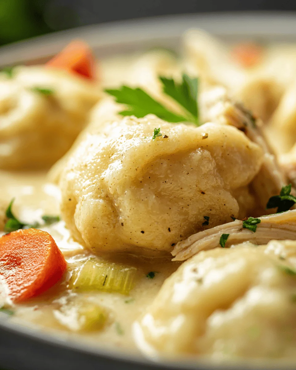 Homemade Chicken and Dumplings Recipe
