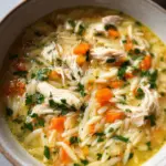 Lemon Chicken Orzo Soup