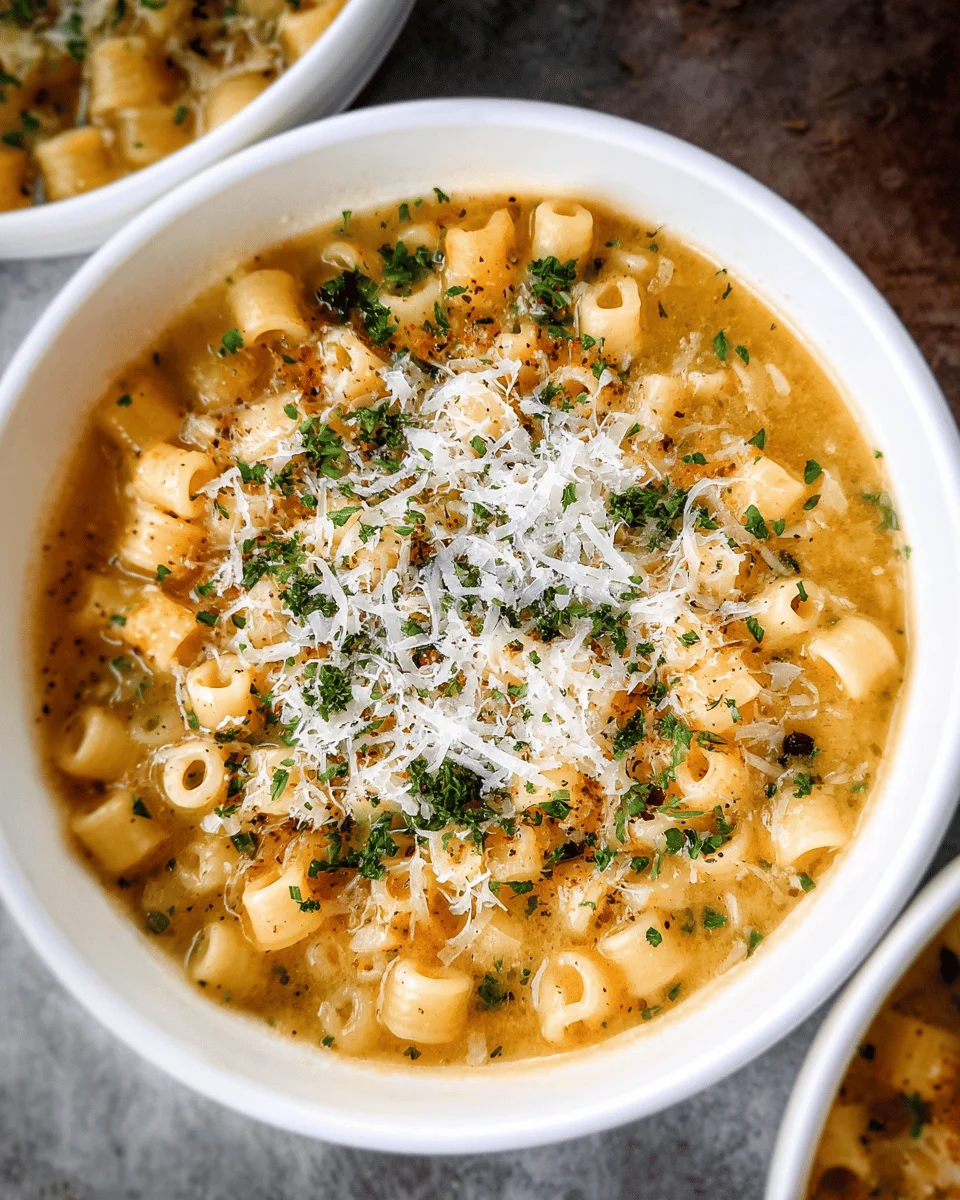 Parmesan Pasta Soup
