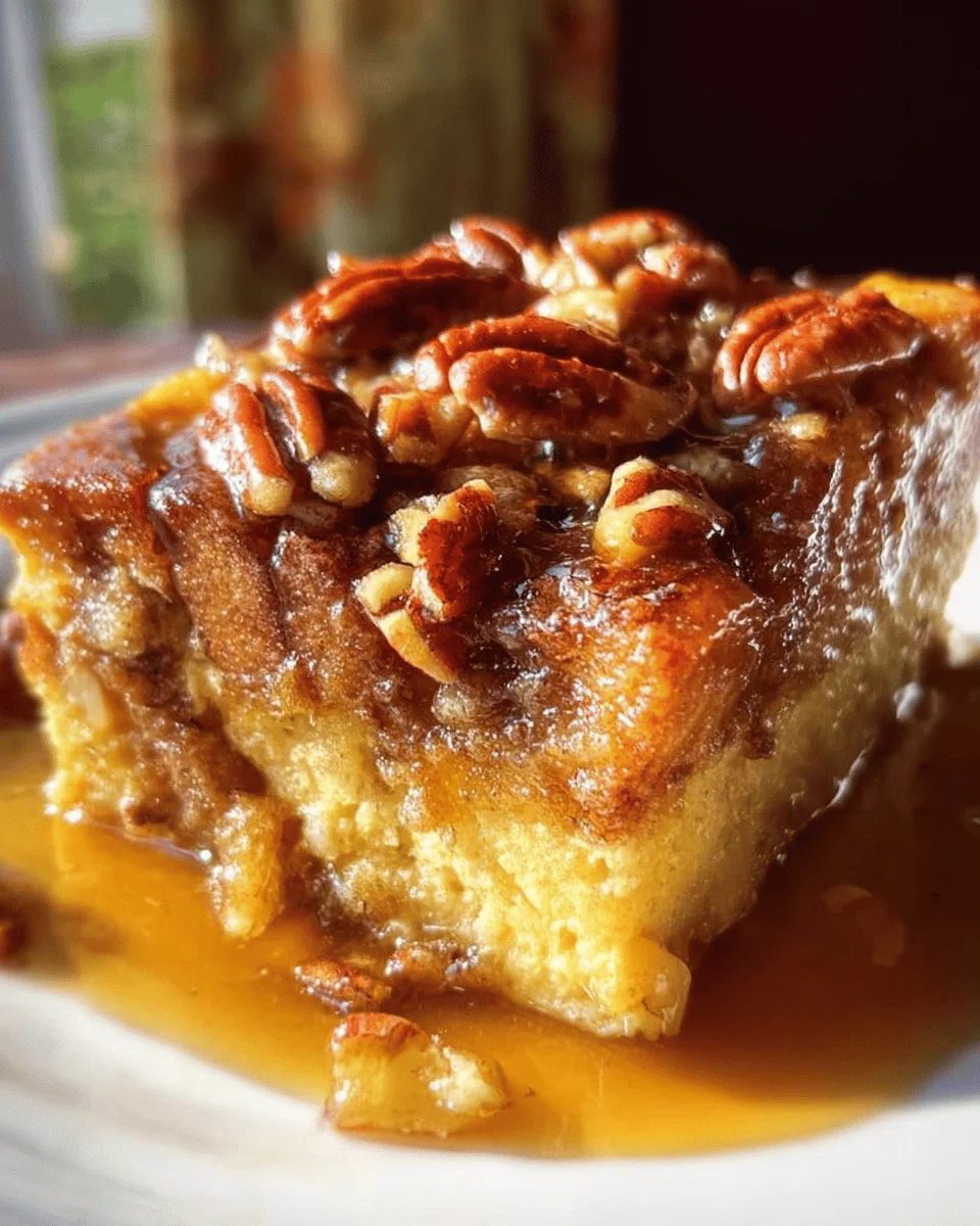 Pumpkin Praline Bread Pudding