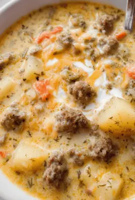 Recipe for Cheeseburger Soup